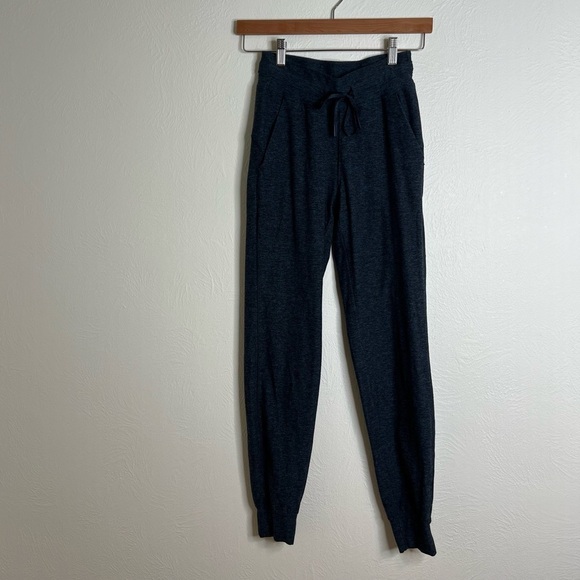 Lululemon Ready To Rulu Jogger Heathered Navy High Rise Drawstring Pant size 0 - Picture 1 of 14